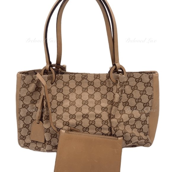 Authentic Gucci Monogram Brown Shoulder Bag - Picture 2 of 11